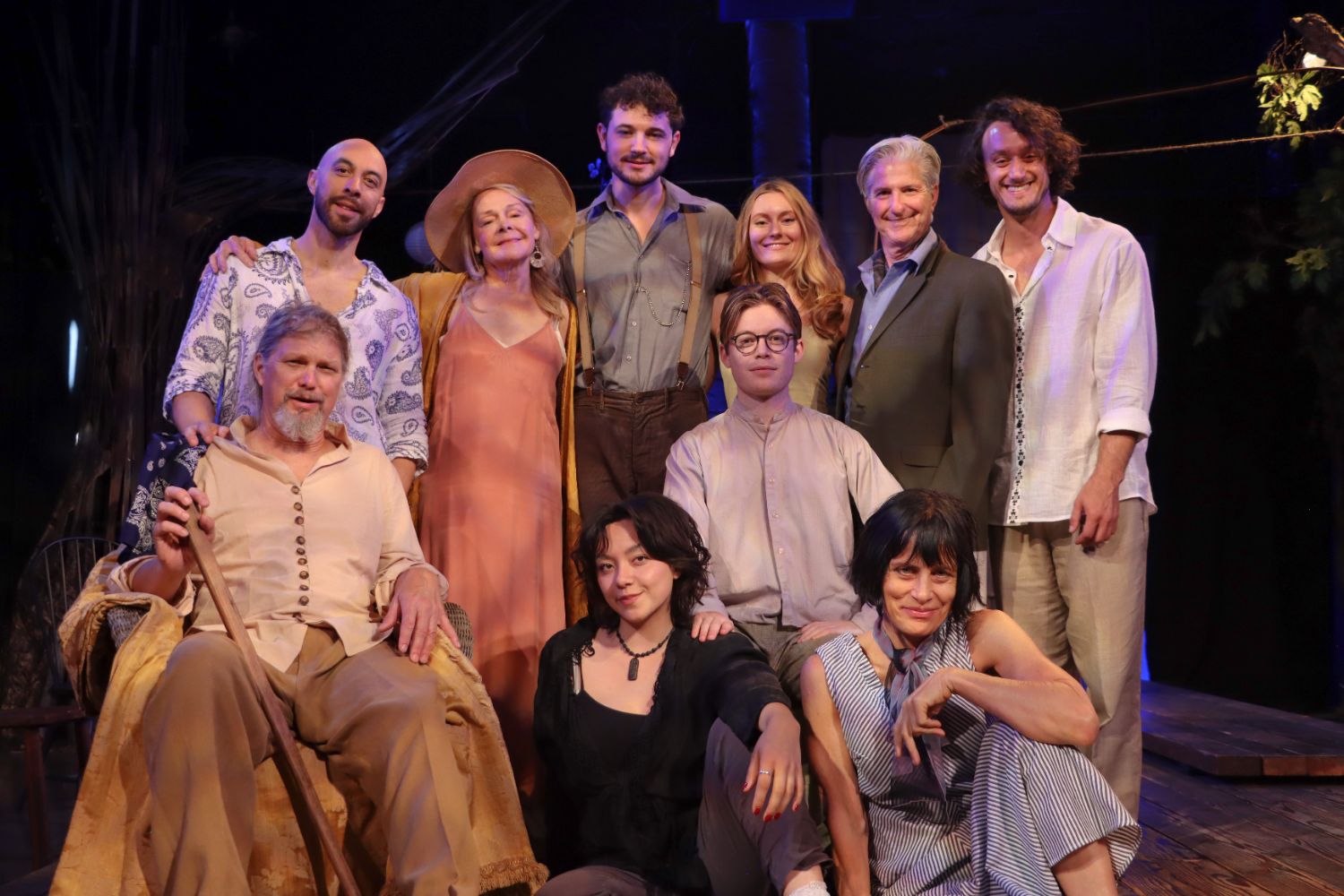 PHOTO: South Pasadena Theatre Workshop | The South Pasadenan | The cast of The Seagull. (clockwise from bottom left) Clay Wilcox, Kila Packett, Sally Smythe, Sam Cass, Cordelia Dewdney, Kevin Michael Moran, Andrew Tippie, Christina Conte, Nick Apostolina, Fiona Rose Dyer. 