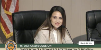 City Manager Arminé Chaparyan informs the city council that there will be an exploration and assessment of all city services and venue fees coming up.