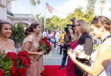 Pasadena Rose Queen 2024 Naomi Stillitano | The Inside Story: The Glory of Christmas Eve Pasadena Rose Queen PHOTO: BY PASADENA TOURNAMENT OF ROSES® | 2024 Rose Queen® Naomi Stillitano speaking with local television news KTLA at the 105th Rose Queen Coronation.