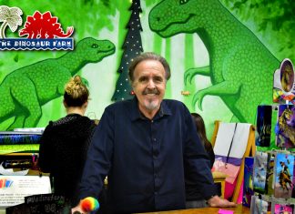 PHOTO: Steven Lawrence | SouthPasadenan.com | Dave Plenn owner of "The Dinosaur Farm" Toy Store - South Pasadena