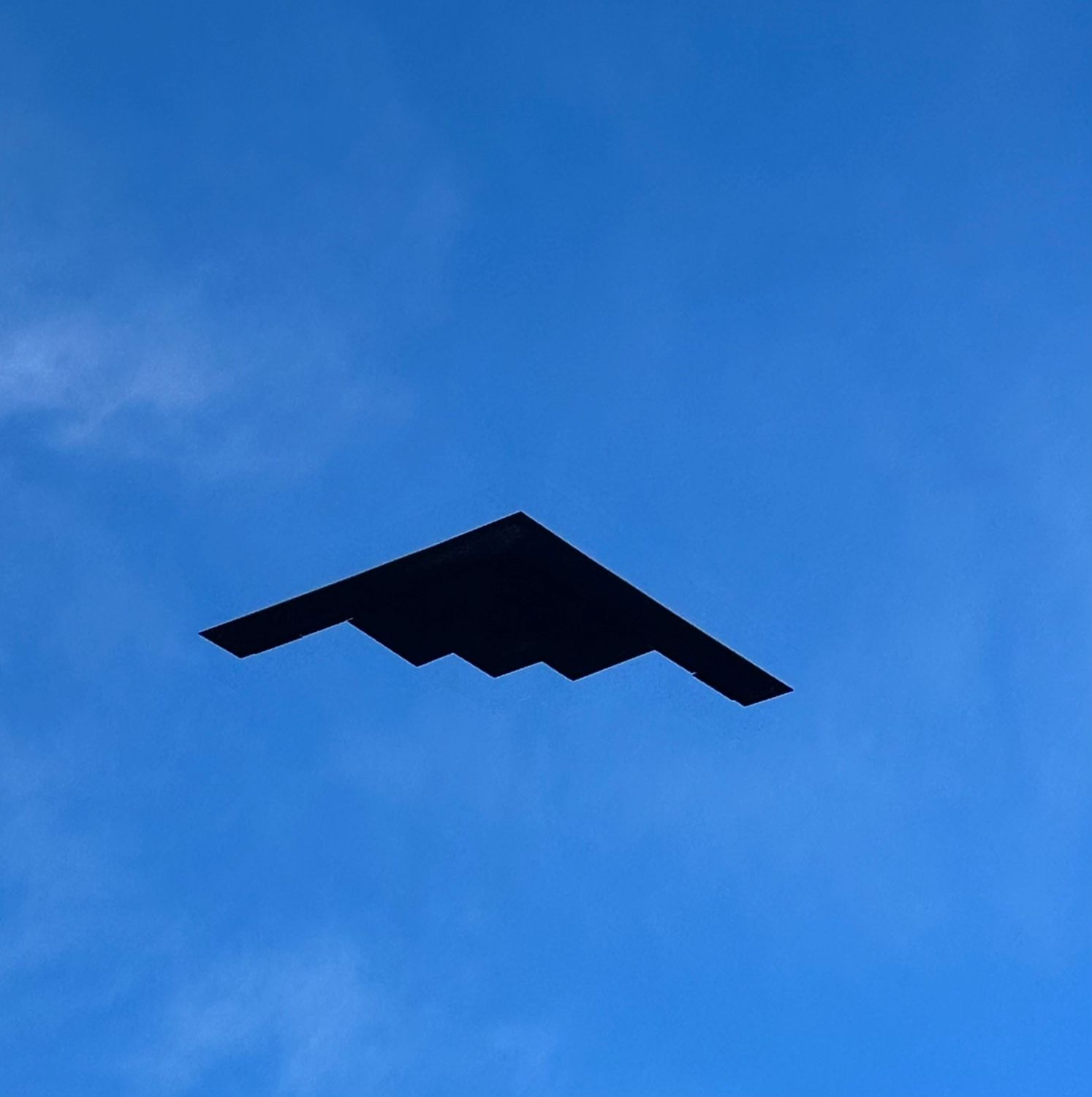 PHOTO: Bill Glazier | The South Pasadenan | A U.S. Air Force B-2 Spirit Stealth bomber flyover, a traditional favorite, opened the 135th running of the Rose Parade in Pasadena.