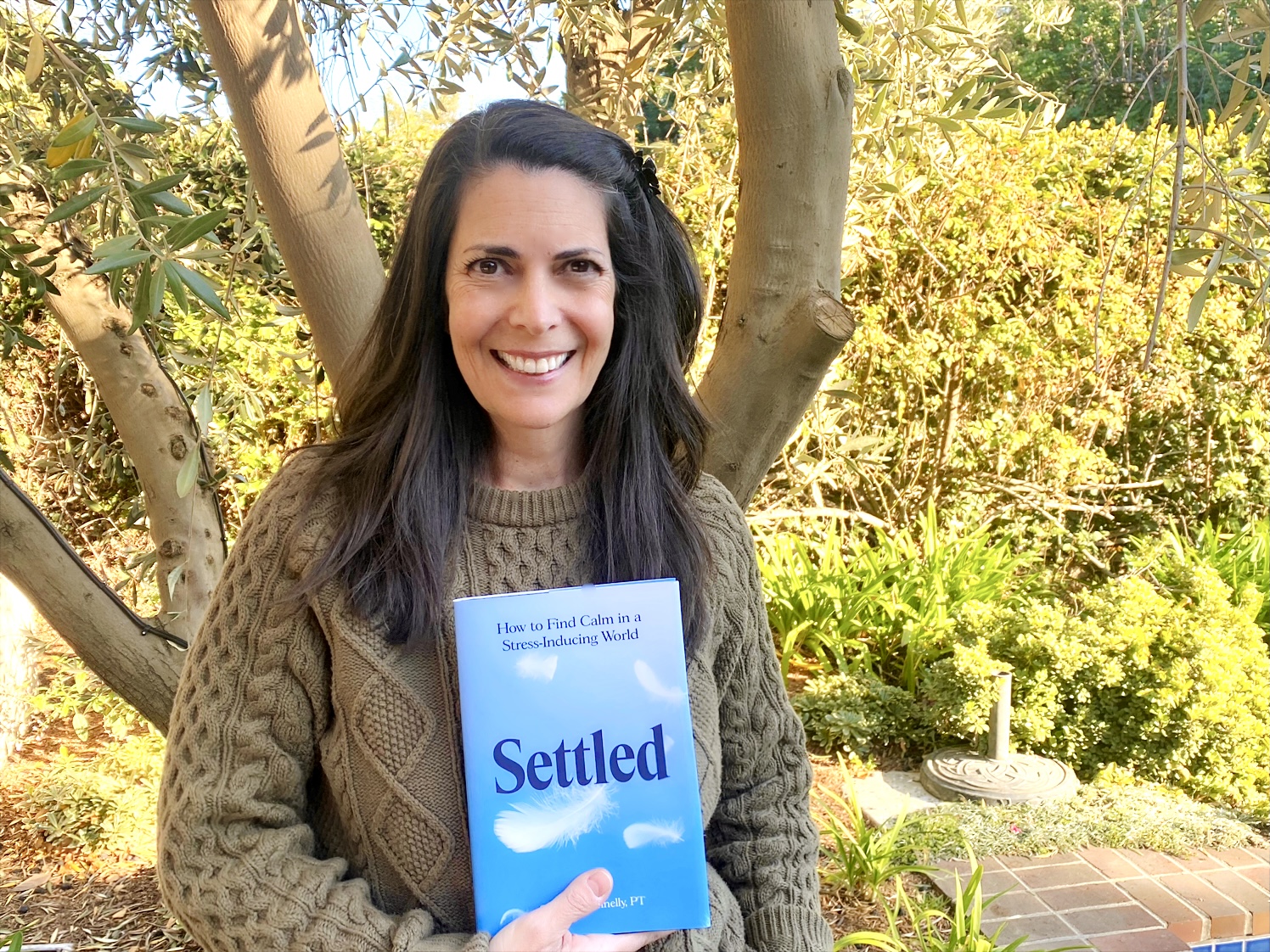 PHOTO: Alisa Hayashida | The South Pasadenan | Author Chantal Donnelly with her new book "Settled - How to Find Calm in a Stress-Inducing World".