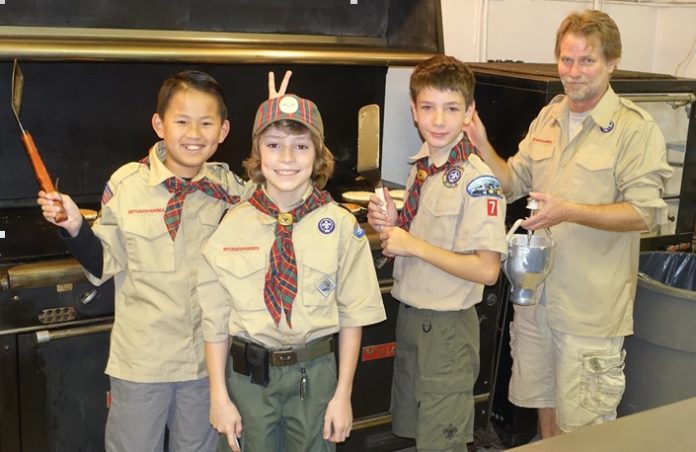 PHOTO: provided by South Pasadena Pack 7 Cub Scouts | The South Pasadenan | Pack 7 Cub Scouts ready to serve up some delicious pancakes.