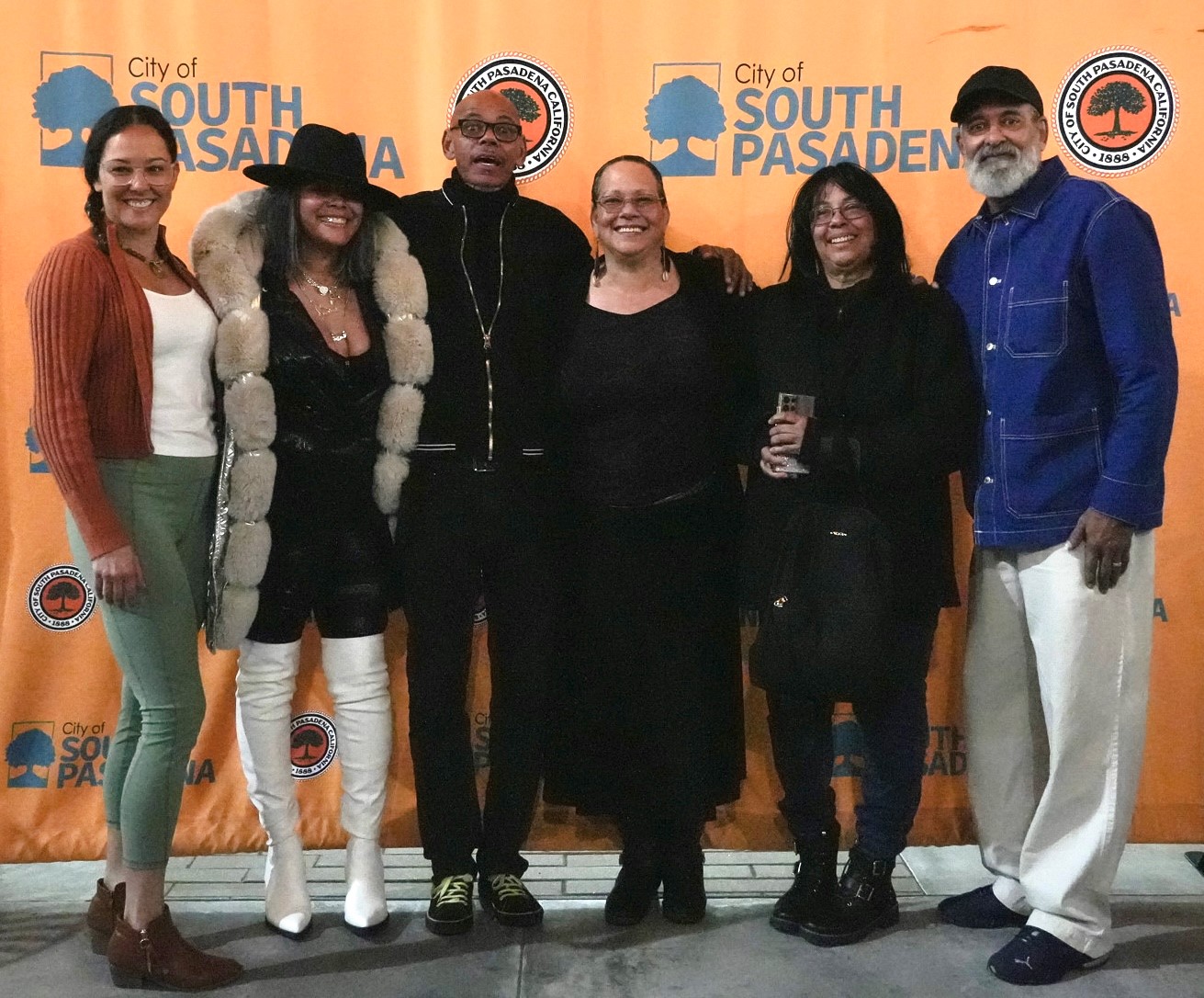 PHOTO: Samantha Shiroishi | The South Pasadenan | Members of the Sylvers were honored during the January 17 City Council meeting for their support of South Pasadena’s float in the 2024 Rose Parade.
