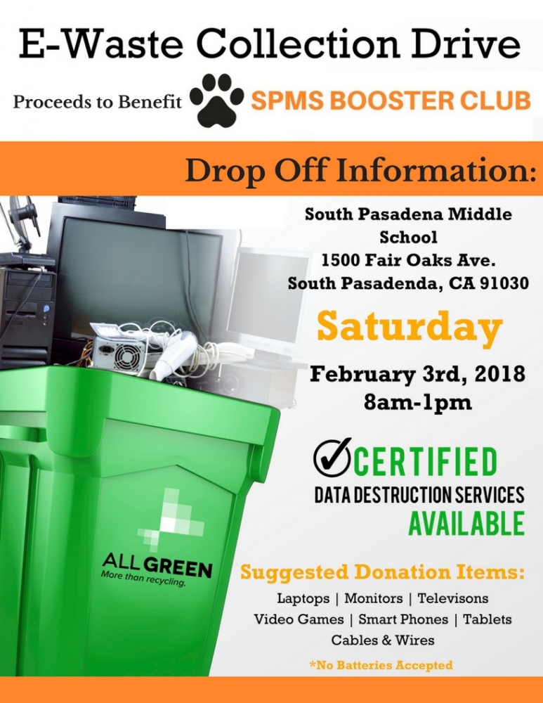 Boosters Host E-Waste and Gadget Drive, The South Pasadenan