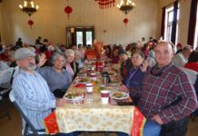 PHOTO: Alisa Hayashida | The South Pasadenan | Seniors enjoy the Lunar New Year luncheon held at the War Memorial Building in South Pasadena.