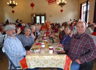 PHOTO: Alisa Hayashida | The South Pasadenan | Seniors enjoy the Lunar New Year luncheon held at the War Memorial Building in South Pasadena.