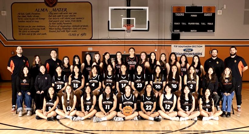 PHOTO: South Pasadena Girls Basketball | The South Pasadenan | The 2024 SPHS Girls Basketball Team.