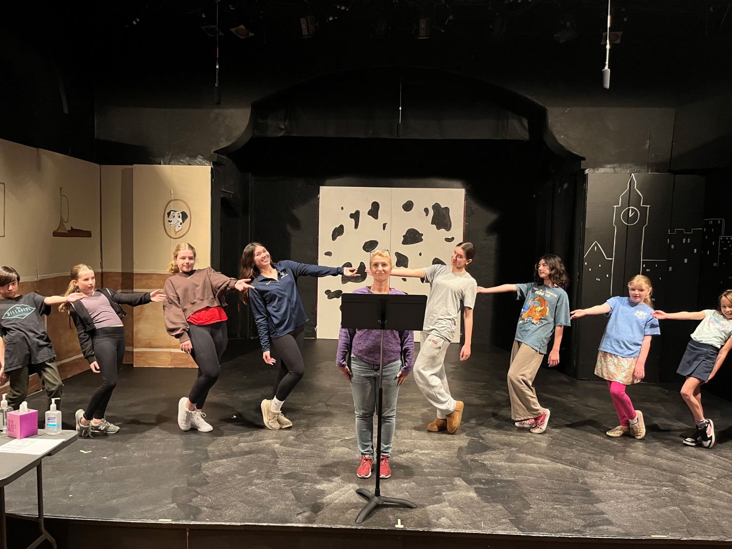 PHOTO: Miranda Miller | The South Pasadenan | The cast of YST's Legally Blonde Jr. in rehearsal at Fremont Centre Theatre. 