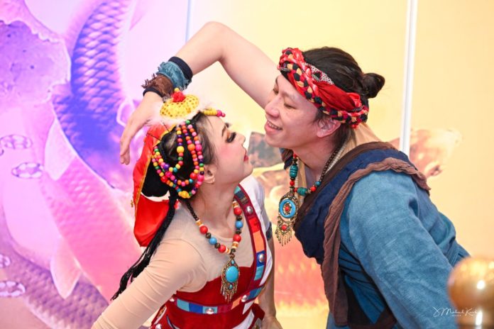 PHOTO: J. Michael Kwok | The South Pasadenan | Yu Ye and Daisy Feng perform a Tibetan Love Story Dance, a story of young love. Feng also performed Spring Love, a dance expressing a young girl’s yearning for and pursuit of love.
