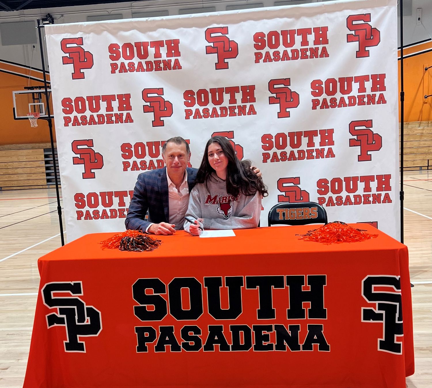 PHOTO: Anthony Chan | The South Pasadenan | Grace Markus signs on to play girls waterpolo for Marist.