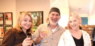 PHOTO: Alisa Hayashida | The South Pasadenan | Lynn Clark, Ross Silverman, and Tracy Macrum at the Eclectic Preview Party.