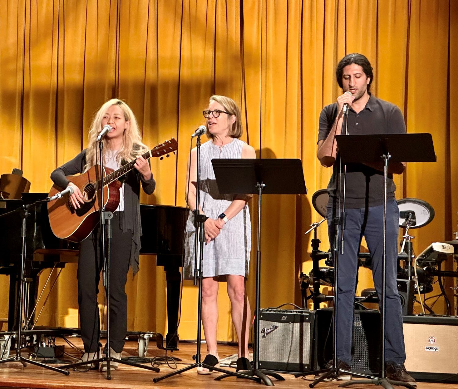 PHOTO: Rebecca Ward | The South Pasadenan | SPAMA Singers Keri Yin, Melissa Wilson, and Jazz Khairi at a recent SPAMA recital.