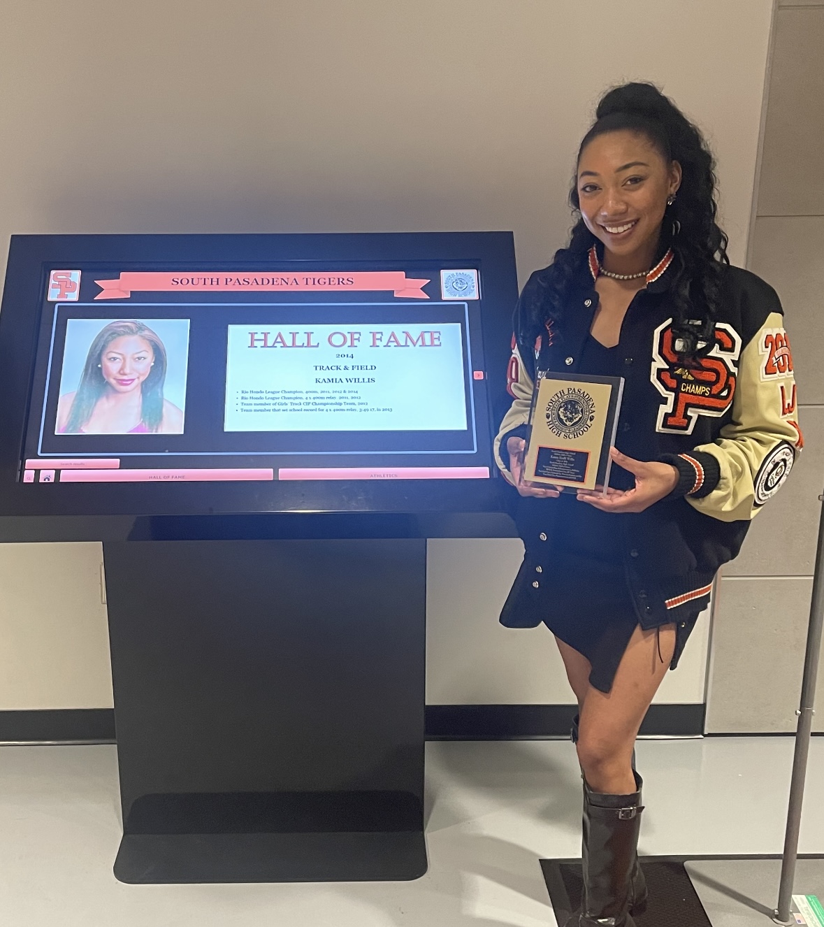 PHOTO: provided by Kamia Imani Rodil Willis | The South Pasadenan | Kami Imani, a 2014 graduate of South Pasadena High, is among the contestants in this year’s Miss California USA Pageant. She is a member of the school’s Hall of Fame, earning the high honor as a record holding athlete in track.