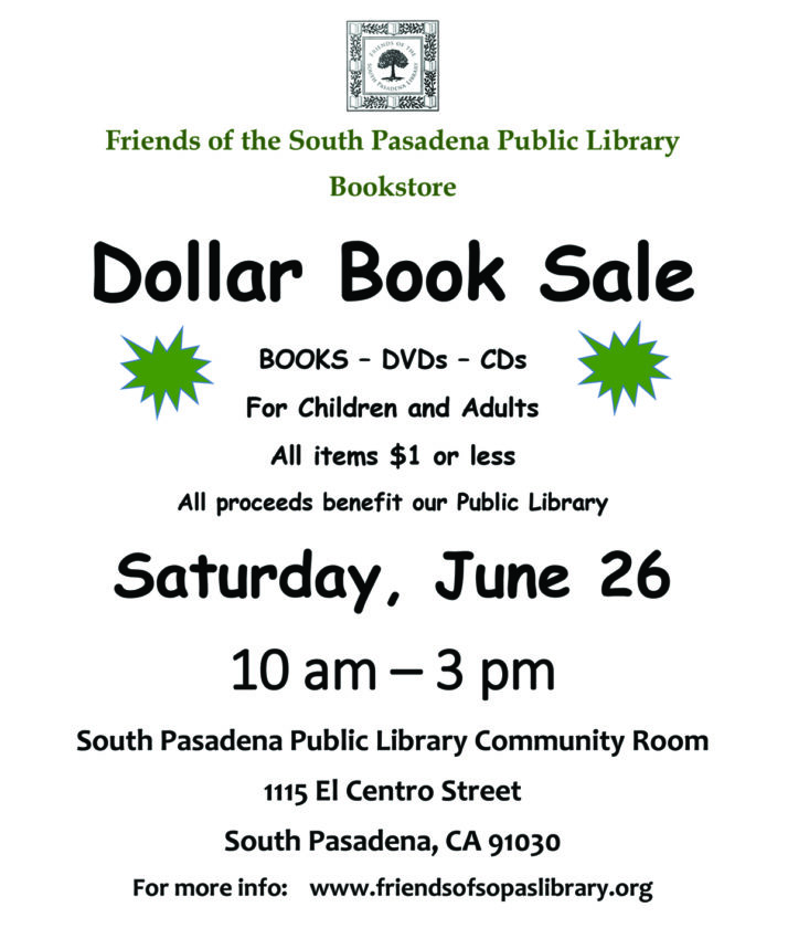 South Pasadena Library | Dollar Book Sale and Plant Swap | The South ...