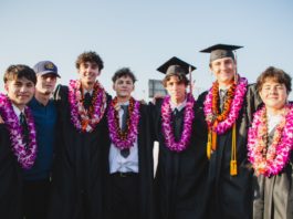 PHOTO: Shari Correll | The South Pasadenan | Class of 2024 graduates at Ray Solari stadium at South Pasadena High School.
