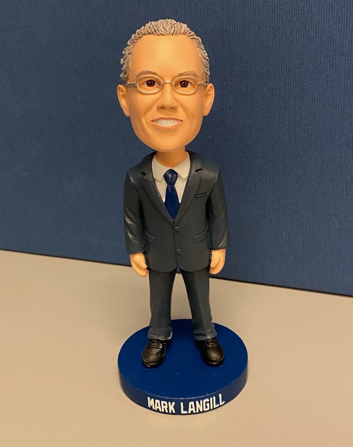 PHOTO: provided by Mark Langill | The South Pasadenan | A bobble head in the image of Mark Langill was created to honor the Dodgers’ longtime historian.