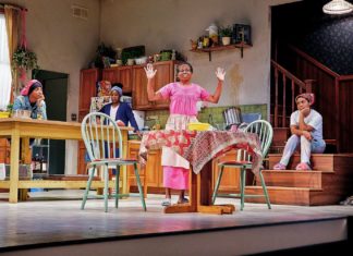 PHOTO: Mike Palma | The South Pasadenan | Jasmine Ashanti, Roslyn Ruff, LisaGay Hamilton, and Samantha Miller in STEW at Pasadena Playhouse.