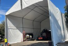 PHOTO: Sally Kilby | The South Pasadenan | The South Pasadena Tournament of Roses Tent for 2025