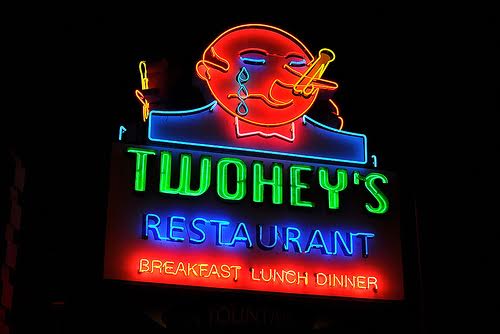 PHOTO: provided by Twohey's | The South Pasadenan | The iconic "Stink-O" neon sign at Twohey's restaurant in South Pasadena. 