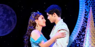 PHOTO: Deenvan Meer Disney | The South Pasadenan | Senzel Ahmady as Jasmine and Adi Roy as Aladdin in Aladdin Tour