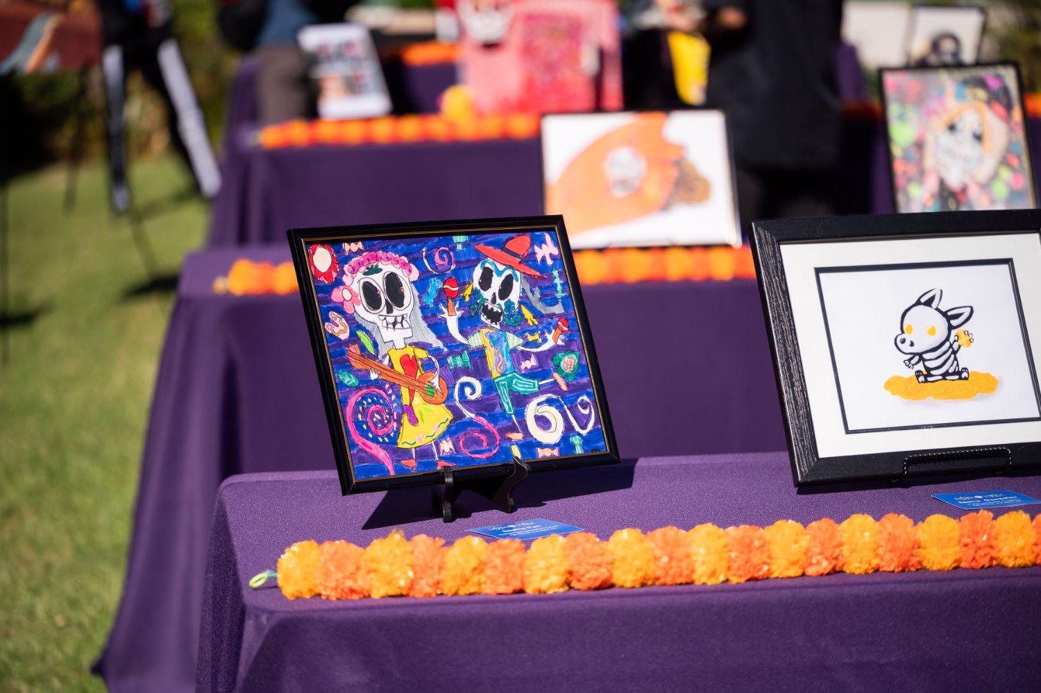 PHOTO: provided by Pasadena Tournament of Roses | The South Pasadenan | 2022 entries for the Tournament of Roses Dia de los Muertos art competition.