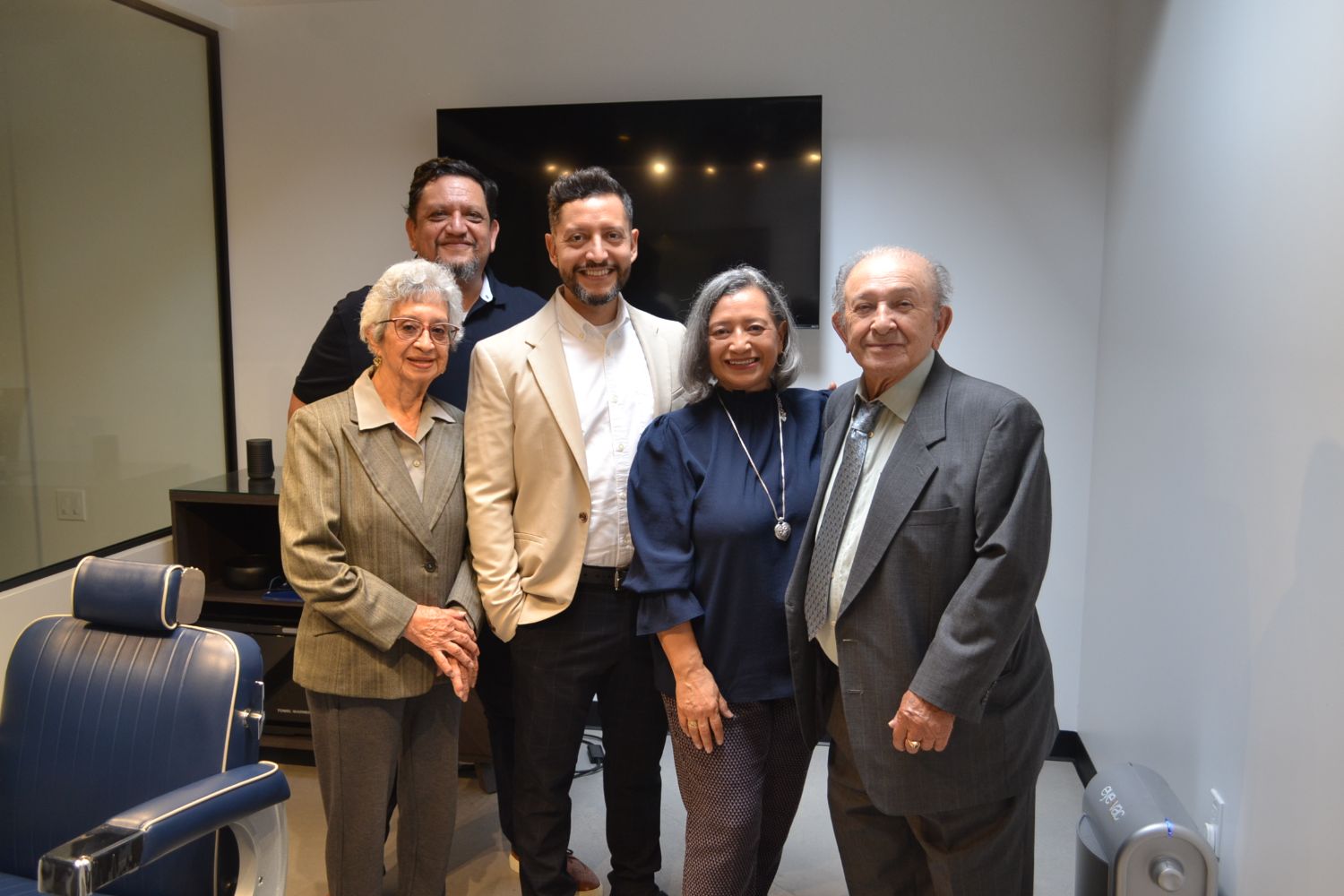 PHOTO: Alisa Hayashida | The South Pasadenan | Calibrate co-owner, Jason Lopez, with his family L-R: grandmother Cecilia, brother, Steven, mother, Luz Marina and grandfather, Carlos.
