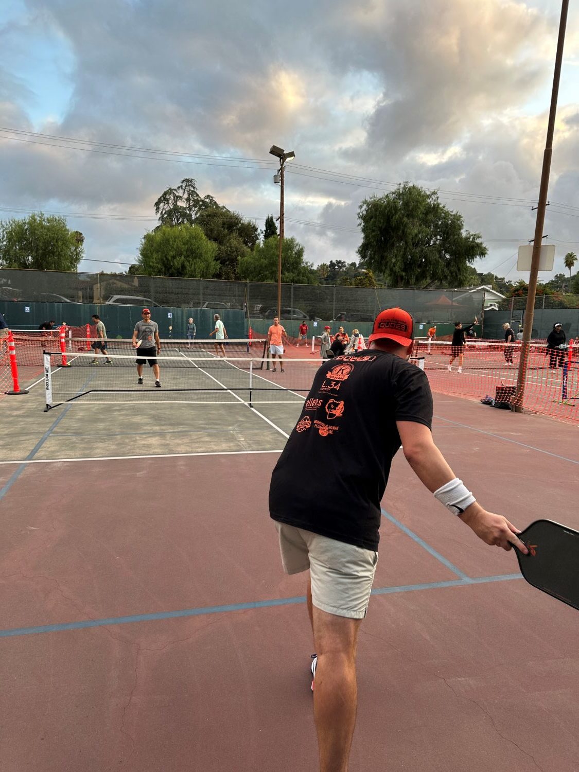 PHOTO: provided by D.U.D.E.S. | The South Pasadenan | Tournament participant Stephen McAlpin about to serve.