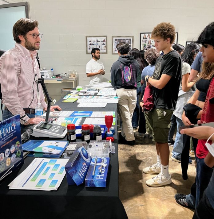 PHOTO: provided by South Pasadena High School | The South Pasadenan | SPHS students traveled via Metro to Oak Crest Institute of Science where they learned about biomedical research and careers in the field.