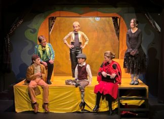 PHOTO: Young Stars Theatre | The South Pasadenan | The cast of YST's "James and The Giant Peach" on stage at Fremont Centre Theatre in South Pasadena, CA.