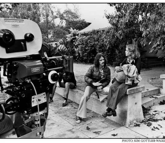 PHOTO: Kim Gottlieb-Walker | SouthPasadenan.com | John Carpenter and the soon-to-be-famous Jamie Lee Curtis on the steps of the “Strode House” across from the Library in March 1978—photo courtesy of Kim Gottlieb Walker from her book ‘On Set with John Carpenter: The Photographs of Kim Gottlieb-Walker’ available for checkout from the Library. Malek Akkad, owner of the Halloween Franchise has said, "Kim’s work possesses the rare quality that far exceeds the expectations of a typical film unit still photographer. She captures a moment in time that lets the viewer become a part of the collaboration, camaraderie, and fun that is inherent on the film sets on which she has worked. Her pictures are a fascinating glimpse at the other side of the action, and tell a deeper story for fans of these great films to appreciate