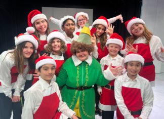 PHOTO: Emily-Mae Kamp | The South Pasadenan | The cast of Elf Jr. at Young Stars Theatre in South Pasadena.