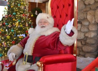 PHOTO: Alisa Hayashida | The South Pasadenan | Santa Clause visits South Pasadena for the city's annual Breakfast with Santa on December 9, 2023.