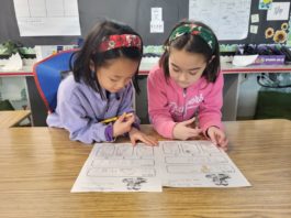 PHOTO: provided by SPUSD | The South Pasadenan | SPUSD elementary students in language class.