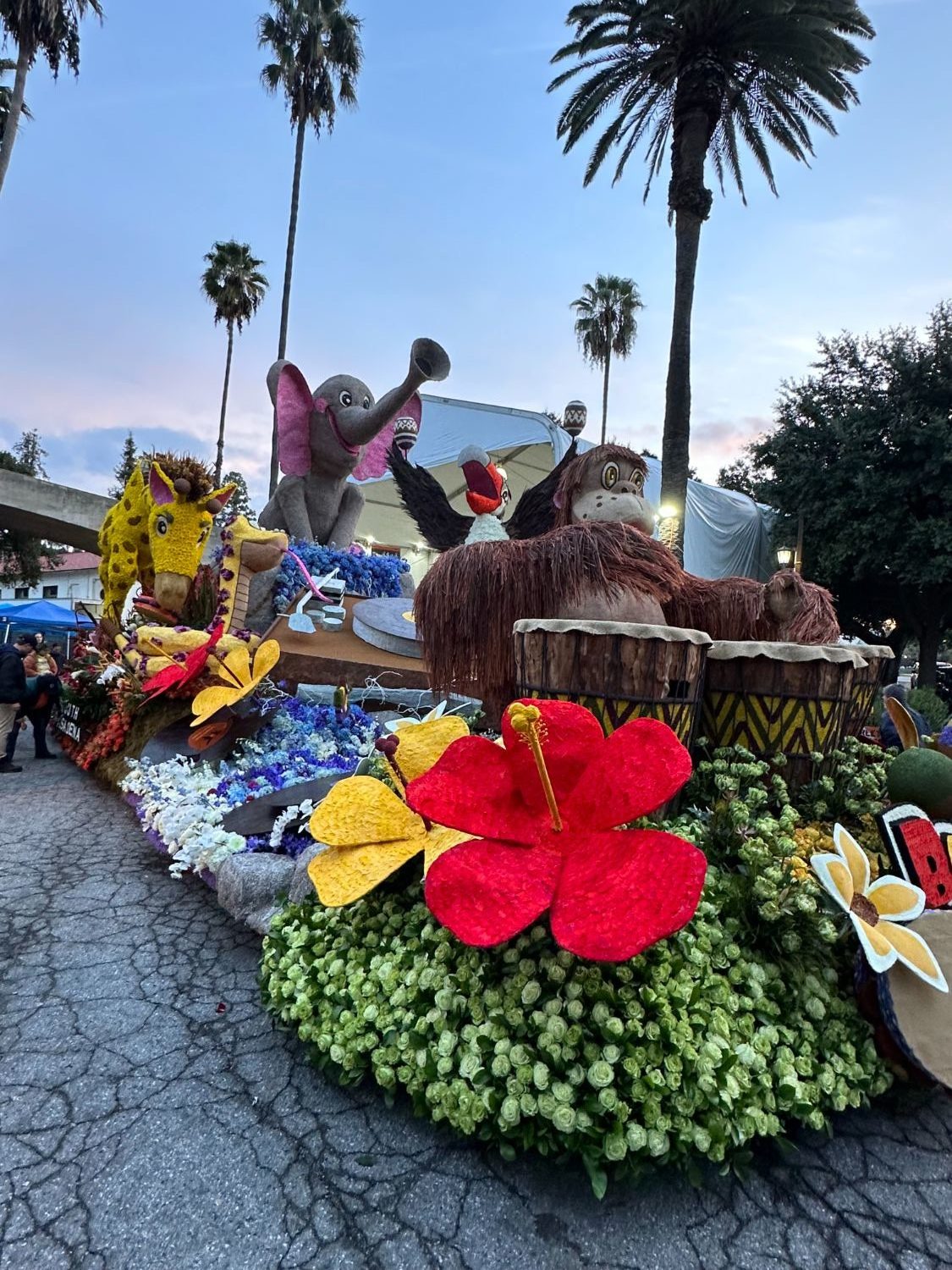 PHOTO: Bill Glazier | The South Pasadenan | South Pasadena Tournament of Roses 2024 float at the Tournament of Roses final judging on December 31, 2023.