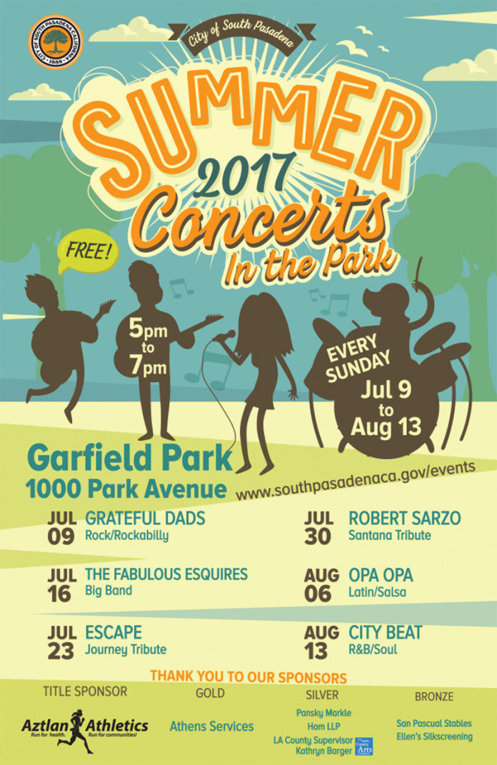 Summer Concerts in the Park The South Pasadenan South Pasadena News